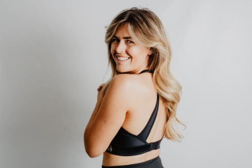 Train- adjustable back breastfeeding sports bra