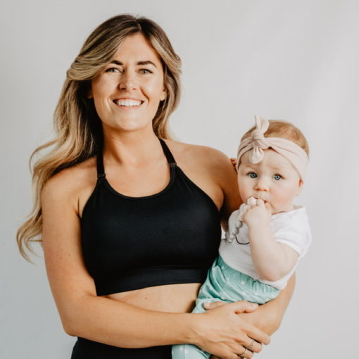 Train- adjustable back breastfeeding sports bra