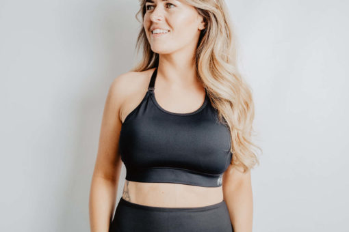 Train- adjustable back breastfeeding sports bra